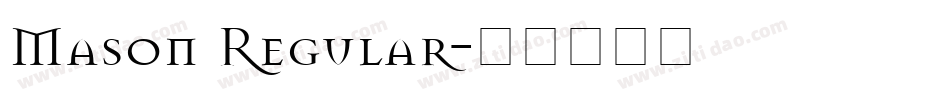 Mason Regular字体转换